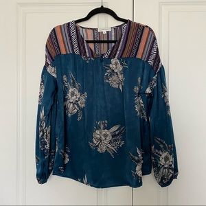 Floral Boho Blouse Size M